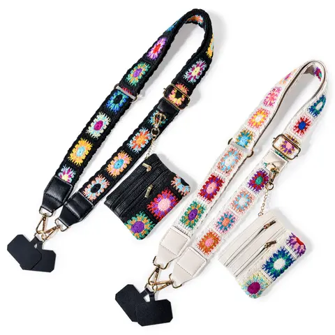 Cell Phone Lanyard Crossbody,Adjustable Cell Phone Strap with Wristlet,Clip and Go Strap for Phone with Wallet,Gift for friend, Mother's Day, Gift for Birthday
