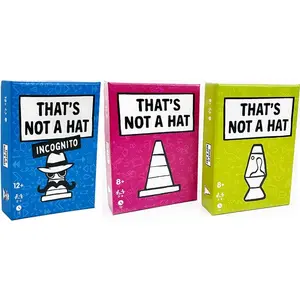 Unique That’s Not a Hat Happy Party Game Set,Top Board Game with Basic Extended Card Game, English Tabletop Game for 3-8 Players