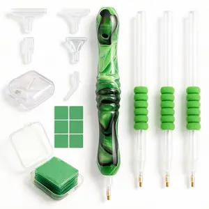 Diamond Painting Tool Kit, Resin Pen, Multiple Drill Bits, Putty, Storage Box, Ergonomic Non-Slip Design, DIY Crafts Accessories Hobby Essentials