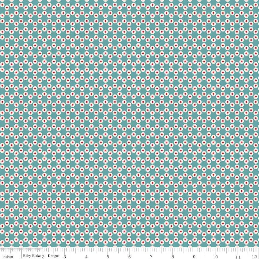 Fabric Riley Blake Patriot Raindrop Americana by the Quarter Yard C16097-RAINDROP