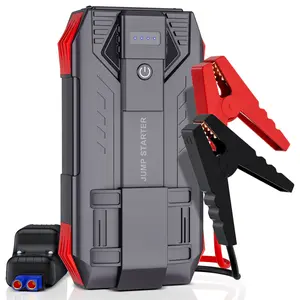 Povasee Car Battery Jump Starter, 4000A Peak Jump Starter Battery Pack for Up to 10L Gas and 8L Diesel Engines, 12V Portable Jump Box with USB/Power Bank/Dual Output/LED Light