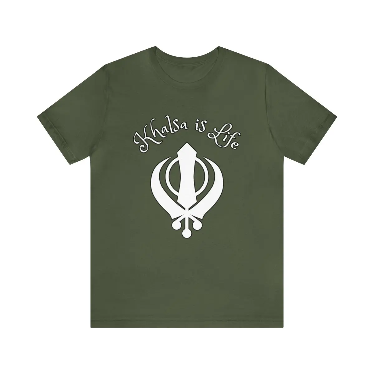 Unisex Jersey Short Sleeve Tee Khalsa is life Sikh shirt t-shirt Sikhism guru Nanak