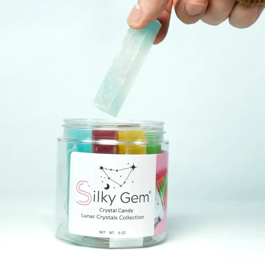 Silky Gem Crystal Candy, Lunar Crystals- 6 oz Jar