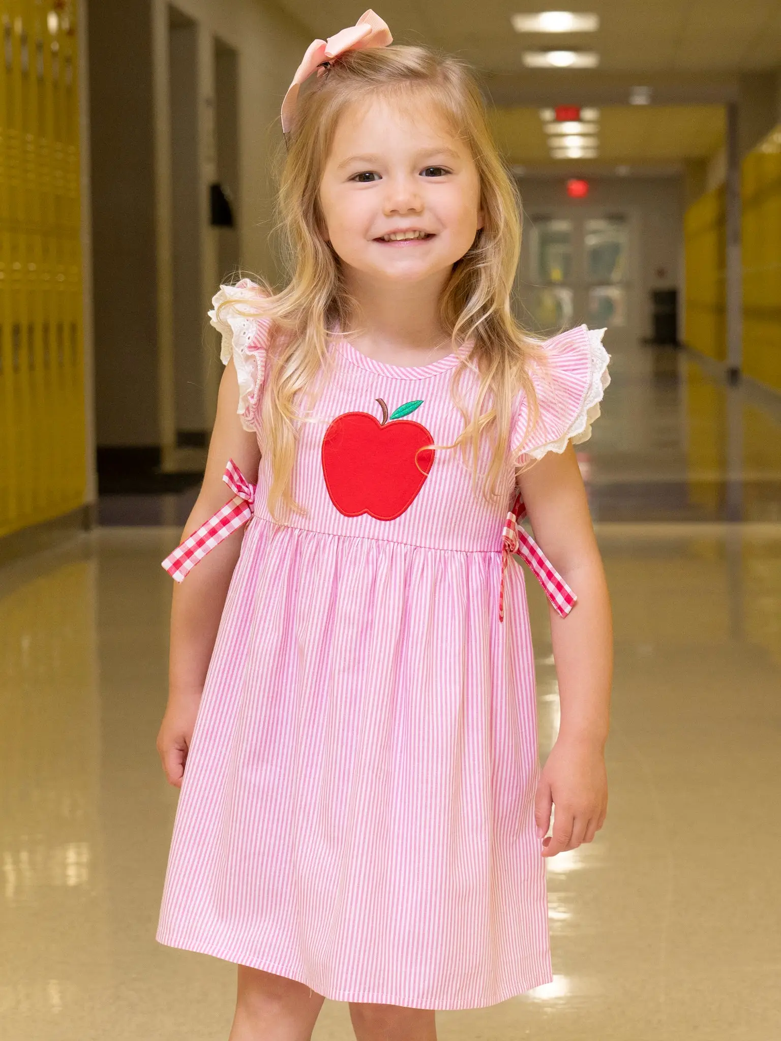 Cotton Embroidered Apple Dress