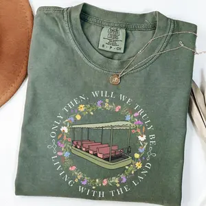 Living with The Land Comfort Colors/Gildan Shirt Mickey & friends WDW Theme Park T-shirt 2025 Family Trip Outfit Magic Kingdom The Land T-shirts, Adult - Youth - Toddler Magic Kingdom Matching Trip