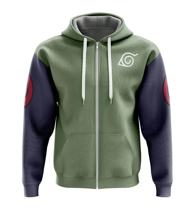[FREESHIP] Konoha Jonin Shippuden Streetwear Zip Hoodie Jacket, Anime fan zip up hoodie, Perfect for Fall & Winter with Fitted Design #anime  #hoodie #jacket #menwear