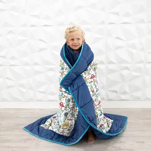 HuggaBuddies Robot Minkie - Super Soft Sleepover Backpack Blanket