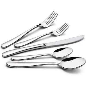 60- Heavy Duty Silverware Set, Stainless Steel Flatware Cutlery Set for 12, Heavy Weight Eating Utensils Tableware, Mirror Finished, Dishwasher Safe
