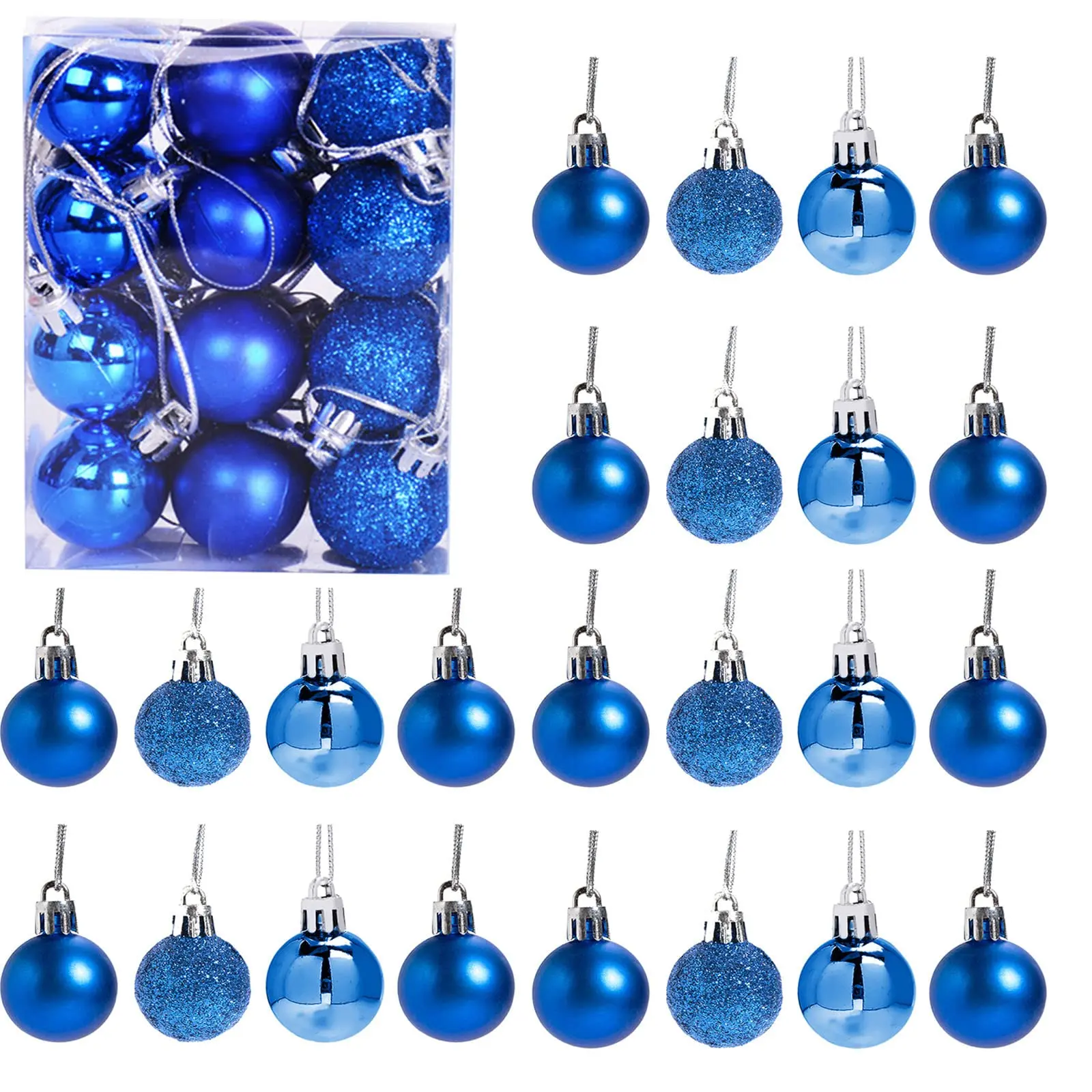 Mini Shatterproof Christmas Balls, 24/72pcs Tree Decorations, 3cm Holiday Ornaments, Perfect for Party Wedding Birthday Halloween, Home Decor Ornaments