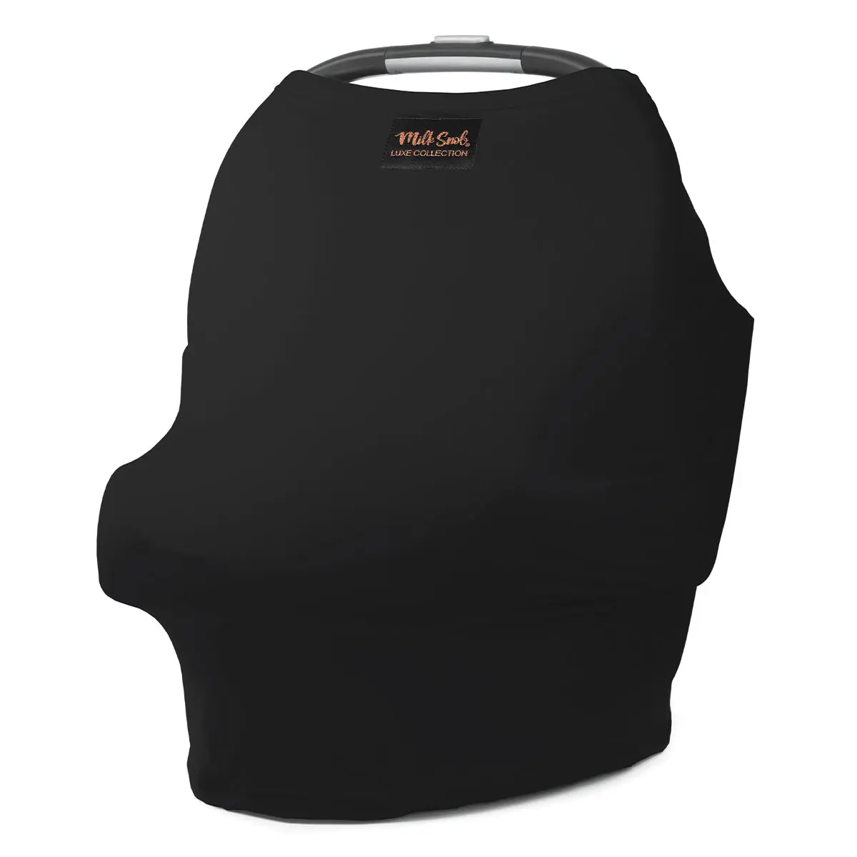 Milk Snob Original ONYX LUXE 5-in-1 Cover - Added Privacy for Breastfeeding, Baby Car Seat, Carrier, Stroller, High Chair, Shopping Cart, Lounger Canopy - Newborn Essentials, Nursing Top