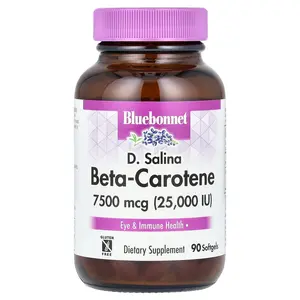 Bluebonnet Nutrition D. Salina,  Beta-Carotene, 7,500 mcg (25,000 IU), 90 Softgels