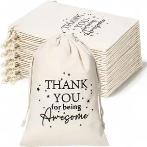 24-Piece Reusable Fabric Gift Bags Set, Motivational Quotes Design, Ideal for Christmas & New Year Gifts, Teacher Appreciation, Party Favors Packaging, Party Gift Packs