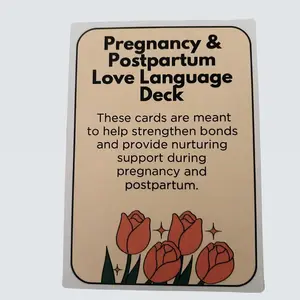 [Daina the Doula] + [Pregnancy and Postpartum Love Language Affirmations and Activity Card Deck]