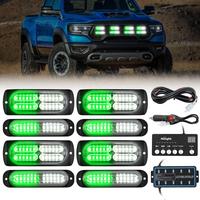 Green/White Lights w/Controller 8Pcs