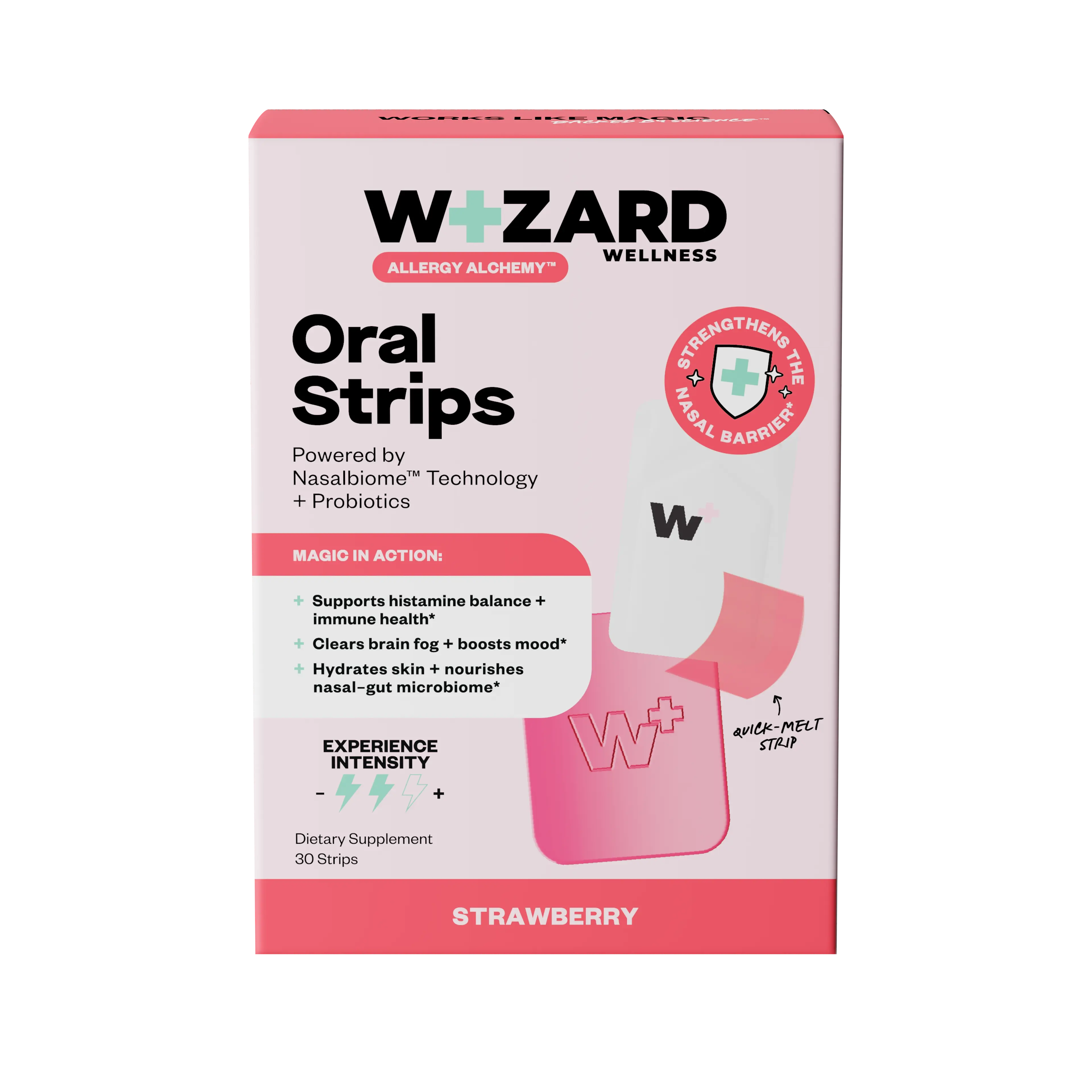 Multi-Benefit Probiotic Oral Strips - Strawberry - 30 pack