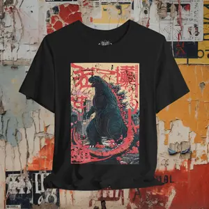 Shin Godzilla Graphic Tee Vintage Style Black Short Sleeve Crew Neck Classic Monster Design Featuring Mechagodzilla Unisex Casual Streetwear Comfort Fit Trendy Daily Wear Ideal Gift for Godzilla Fans Adult Leisure Apparel