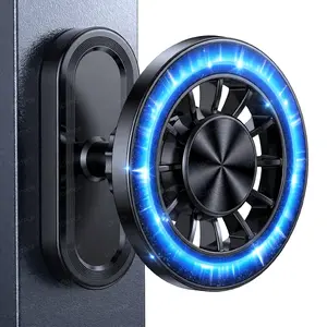 Gym Magnetic Phone Holder with Magnet Base Attach to Metal Surface, 360° Rotatable Gym Phone Holder Magnet Mount for Workout Recording, Compatible with MagSafe iPhone 17-12