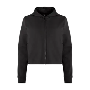 NOBULL Women's Drive Cropped Zip-Up in Black