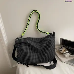 Nylon Tote Bag for Women, Large Capacity Lightweight Shoulder Bag with Adjustable Strap, Casual Crossbody Messenger Bag for Work, Travel, Commuting and Daily Use