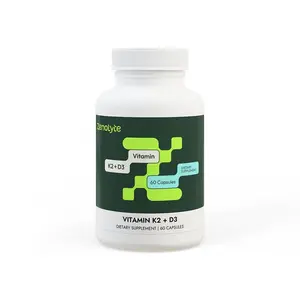 Zenolyte Vitamin K2(mk-7) + D3 Supplement Capsules-Supports Strong Bones, Teeth & Heart Health – Promotes Calcium Absorption & Immune Function – High Potency, Non-GMO, Vegan Capsules