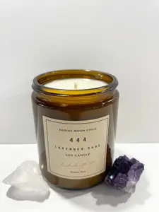 Angel Number 444 - Tranquil Amber Spiritual Soy Candle