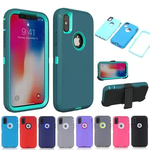 Armor Case For iPhone X XS Max XR 7 8 6S Plus Hybrid Shockproof Defender Case for iPhone 15 14 13 12 11 Pro Max Mini Phone Cover