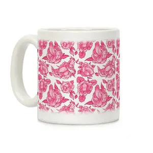 Floral Penis Pink Coffee Mug Ceramic mug 11oz #382