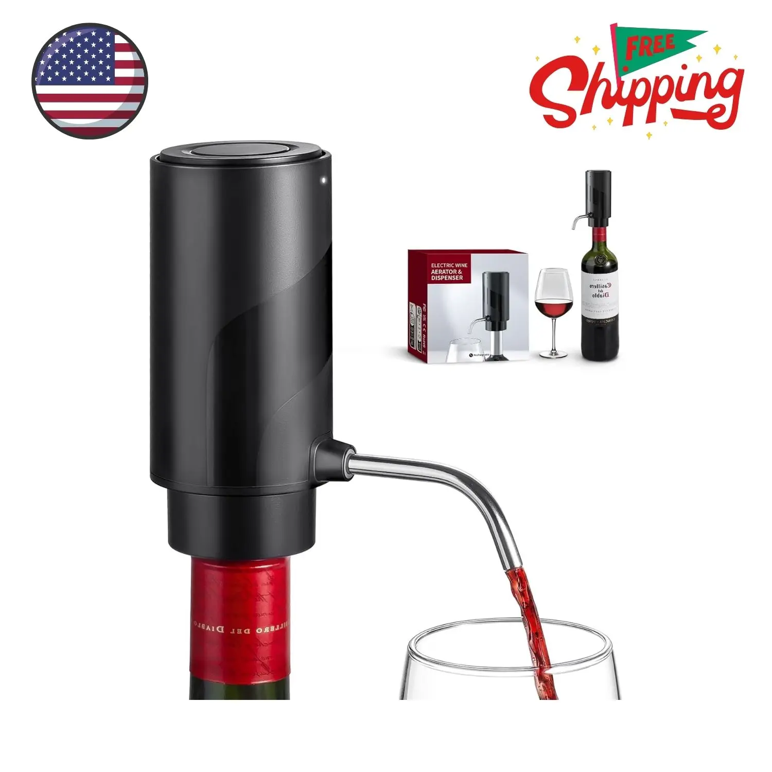 Electric Wine Decanter Aerator Dispenser: Automatic Whisky Bottle Dispenser
