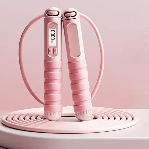Electronic Counting Smart Jump Rope, 1 Count Fitness Exercise Skipping Rope for Men and Women, Workout and Training Equipment for Home Gym, Jump Ropes for Fitness