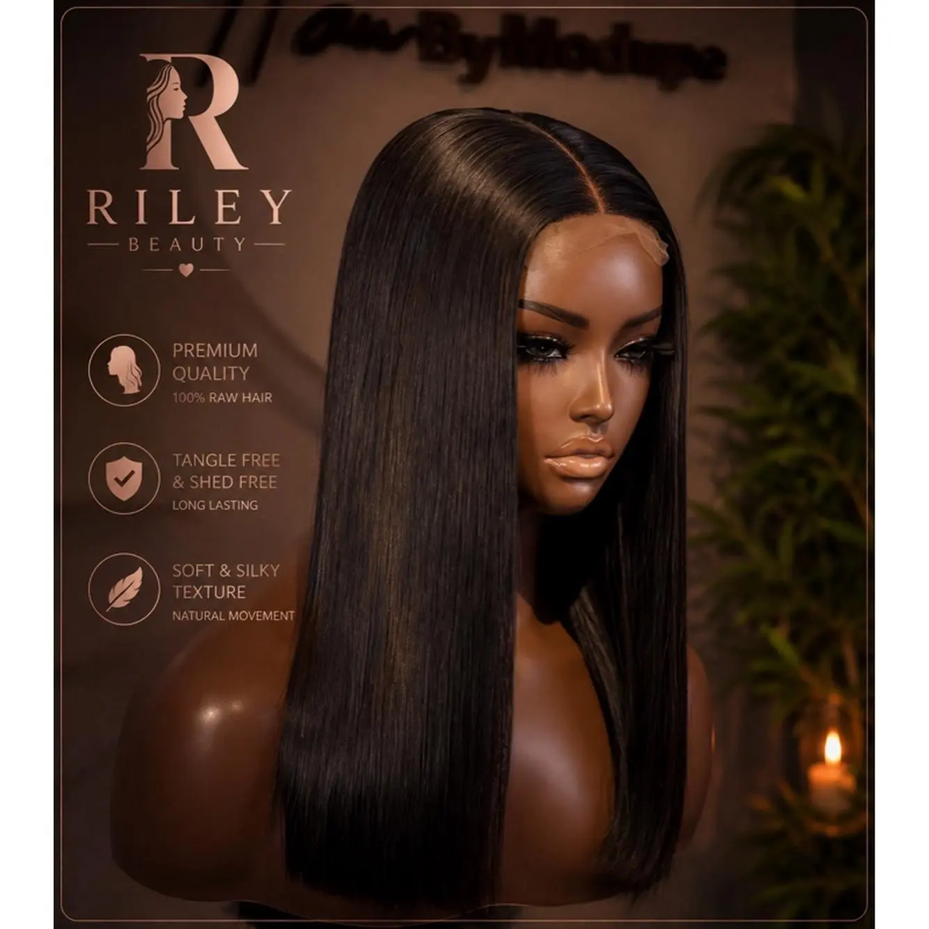 Riley Beauty Raw Donor Vietnamese Double Drawn Bone Straight Premium Quality 100% Raw Hair Tangle Free & Shed Free Soft Silky Texture