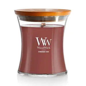 WoodWick Medium Hourglass Scented Candle, Cinnamon Chai, 9.7 oz