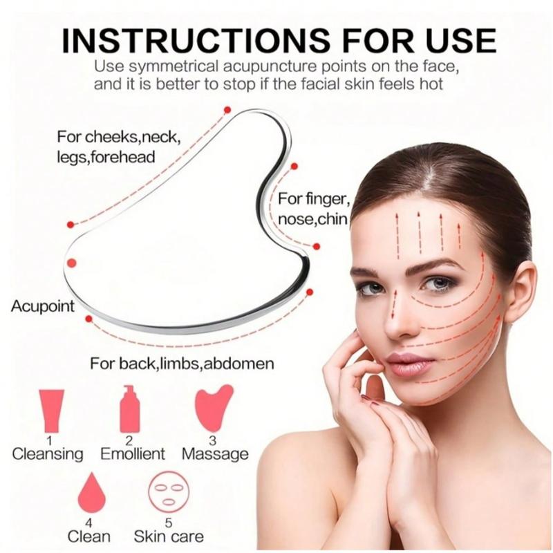 1-piece massage roller set includes 1 ice roller, 1 storage bag, 1 gua sha pad (for glowing skin), silicone ice roller mold (for relieving face and eye puffiness), and reusable skin care tools