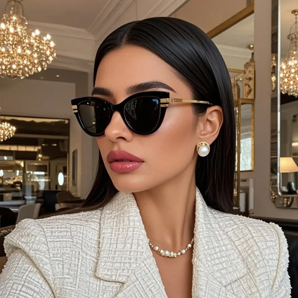 Retro Cat-Eye Sunglasses with Animal Print, UV400 UV Blocking Protection, Lightweight Durable Polycarbonate Slimming Frame Classic Shades, Anti Uv Glasses, Sun Protective Sunglasses, Trendy Frames Sunglasses, Sunglasses For Women
