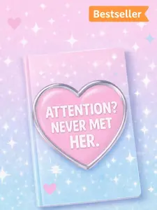 Attention? Never Met Her. Funny Lined Notebook for ADHD Brains Distracted Thinkers & Chronically Overstimulated Humans Pastel Cover Simple Lined Pages Perfect for Notes Lists & Journaling