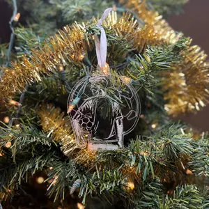 Personalized Soccer Ornament – Engraved Acrylic Player Gift, Custom Sports Christmas Keepsake for Athletes & Coaches