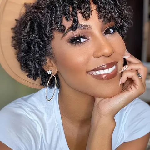 6 Inch Short Dreadlocks Hair Topper Wig, Braided Dreads Faux Locs Boho Locs Braided Half Wigs, Afro Braided Synthetic Hair Topper with 3 Clips, for Women