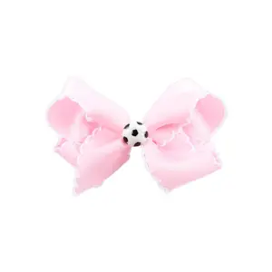 Soccer Charm Moonstitch Hair Bow