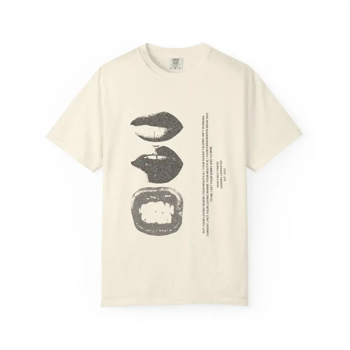 Sugar Talking S.C. Graphic Tee: Comfort Colors Garment-Dyed Cotton T-Shirt