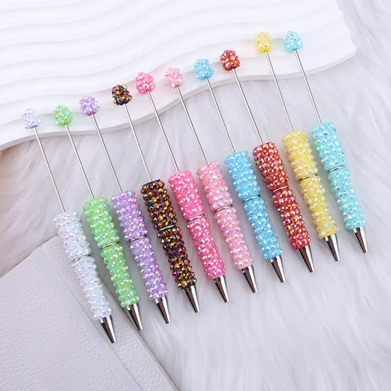 creative DIY diamond-encrusted ballpoint pen broken diamond full diamond ballpoint pen color cute cartoon heavy industry cute pen