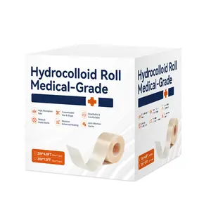 Hydrocolloid Roll for Wound Care - Cut-to-Size, Extra Large Hydrocolloid Patch Bandages with Self-Adhesive, Ultra Absorbent, Flexible & Waterproof, First Aid Kit Essential Healthcare acne pimple patch bandaids