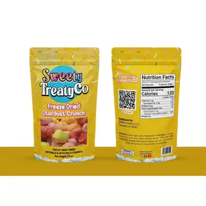 Freeze Dried Stardust Snacks, Crunchy Dehydrated Candy Treat for Quick Snacking
