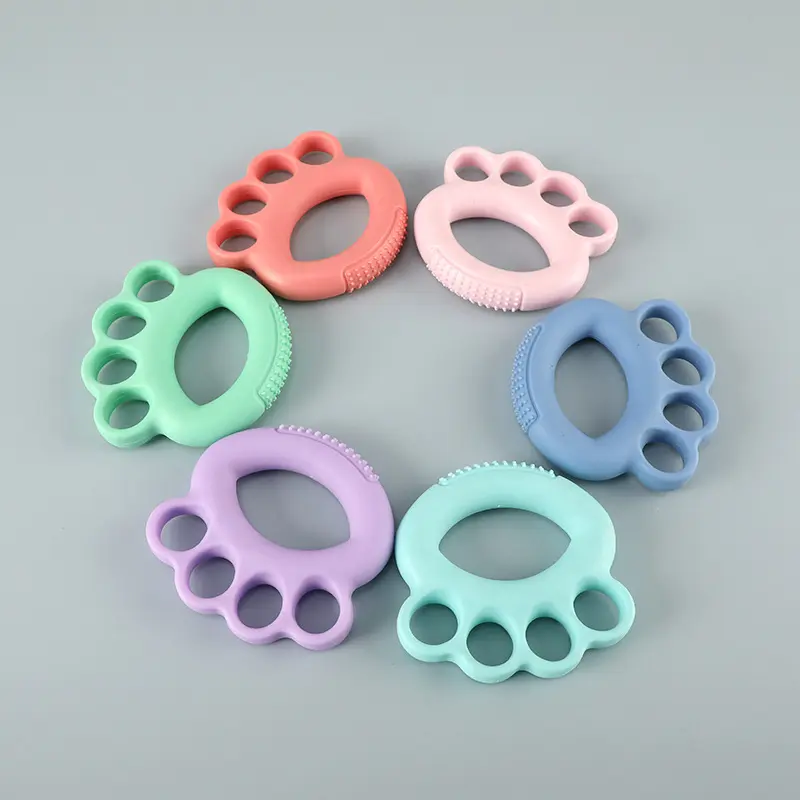 Good Quality 6pcs Colorful TPU Grip Strengtheners - Hand & Arm Muscle Trainer Rings for Fitness, Rehabilitation, and Relaxation (Green, Blue, Pink, Light Green, Purple, Orange), Gym Accessories