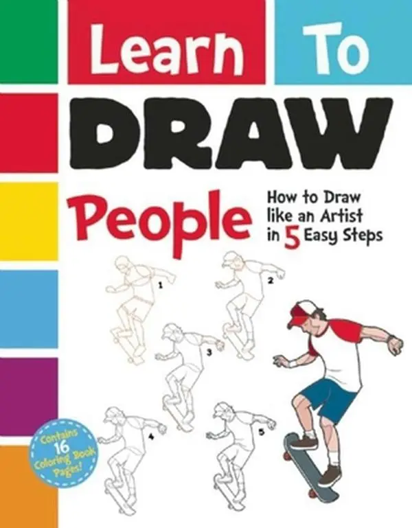 USED-Learn to Draw People: How to Draw Like an Artist in 5 Easy Steps by Racehorse for Young Readers (Paperback)