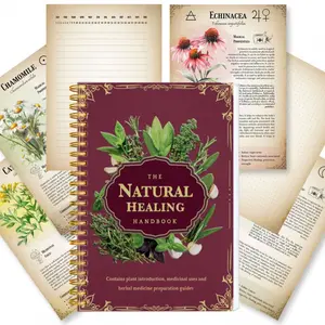A family medical handbook spiral notebook, Daily Guided Journal, is your tool for organizing family health. The pages include practical medicinal uses and self-healing guides, making it easy for you to create a dedicated health record for your family