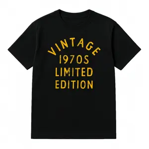Vintage 1970s Limited Edition T-Shirt | Retro 70s Aesthetic | Distressed Gold Print | Classic Vintage Birthday Shirt | Nostalgic 70s Gift