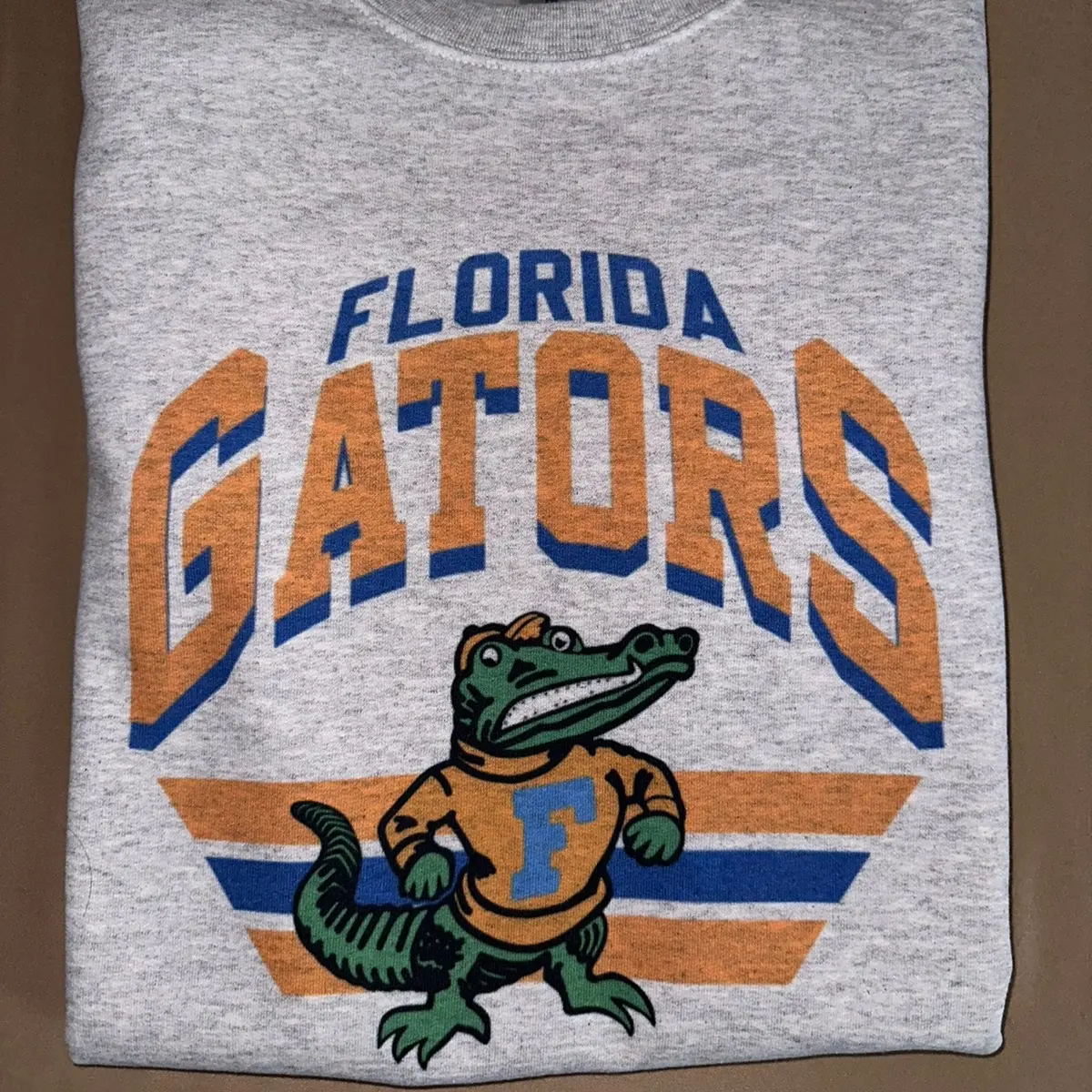 College crewneck sweater