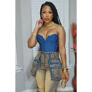 Midnight Sapphire Corset Top Best Seller