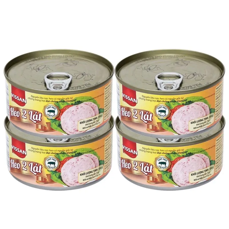Vissan Two Sliced Pork 5.29Oz/can- Heo 2lát Vissan 150g/hộp Vissan Two Sliced Pork 5.29Oz/can- Heo 2lát Vissan 150g/hộp