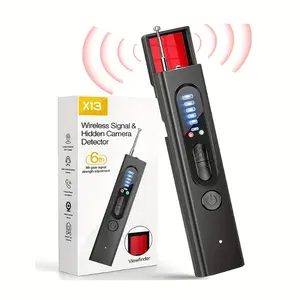 Camera Detector, Rf Wireless Signal Scanner, Camera Detector For Security Protection, GPS Tracking Detector & Siren For Car Indoor Home Hotel Travel Office, 5 Level Sensitivity, 25 Hours Working Time