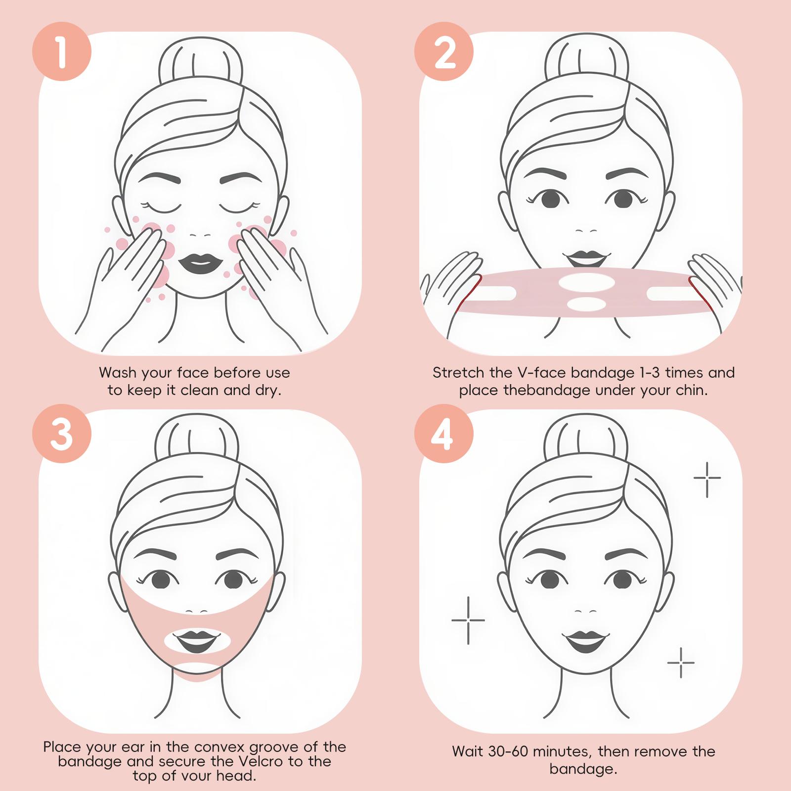 Double Chin V-Shape Lifting Patch, V-Shape Facial Contouring Strap, Unisex Facial Contouring Patch Double Chin V-Shape Lifting Patch, V-Shape Facial Contouring Strap, Unisex Facial Contouring Patch